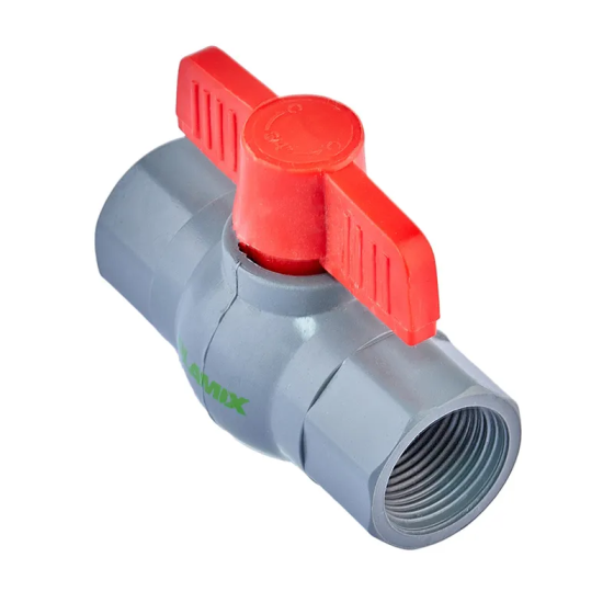 Кран кульовий Plamix PVF-3/4" FF PVC (PM0626) Київ