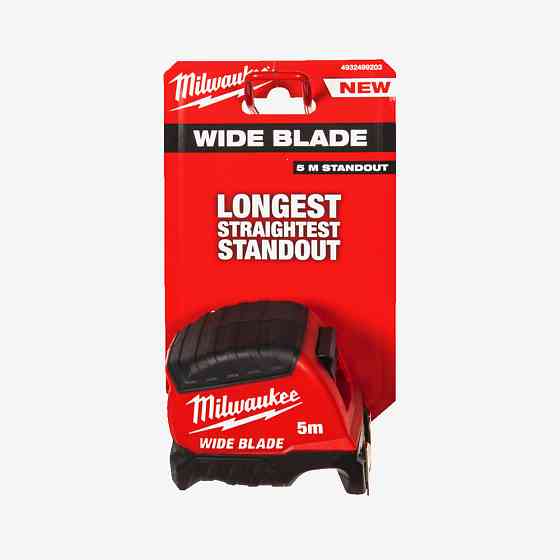 Рулетка WIDE BLADE MILWAUKEE (Gen2), (полотно 35мм), 5м Одесса