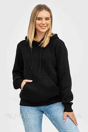 Худі базове утеплене Ray Basic жіноче чорне (U0401W-Black) 4XL Київ