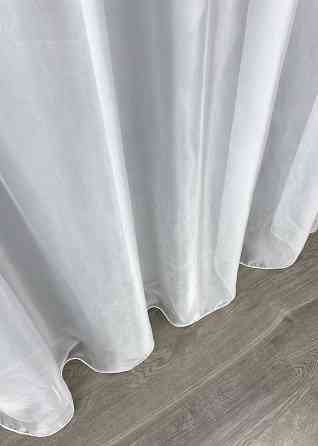 Тюль органза однотонная цвет белый 009т Киев