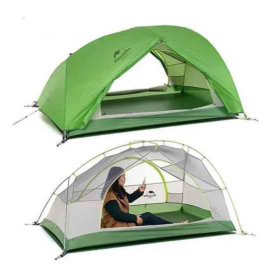 Палатка двухместная с ковриками Naturehike Star River 2 NH17T012-T, светло-зеленая Киев