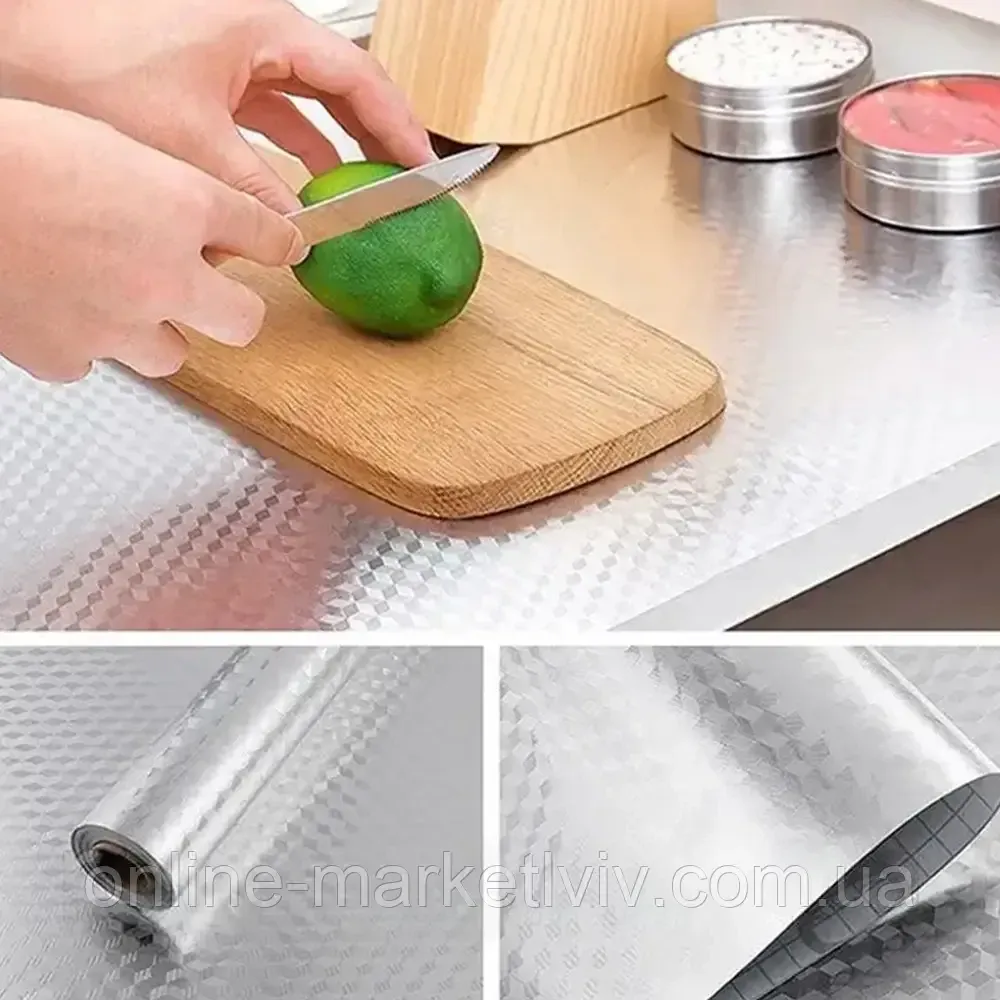 Самоклеющаяся алюминиевая фольга 2м х 60см Ромб SBR Киев - изображение 8