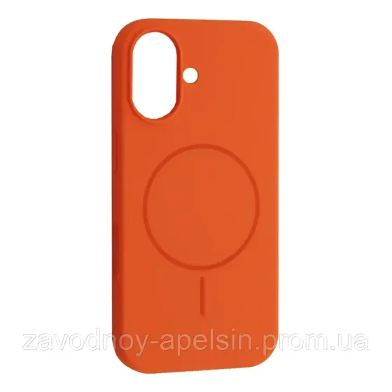 IPhone 17 Чехол силиконовый микрофибра (оранжевый) Одесса