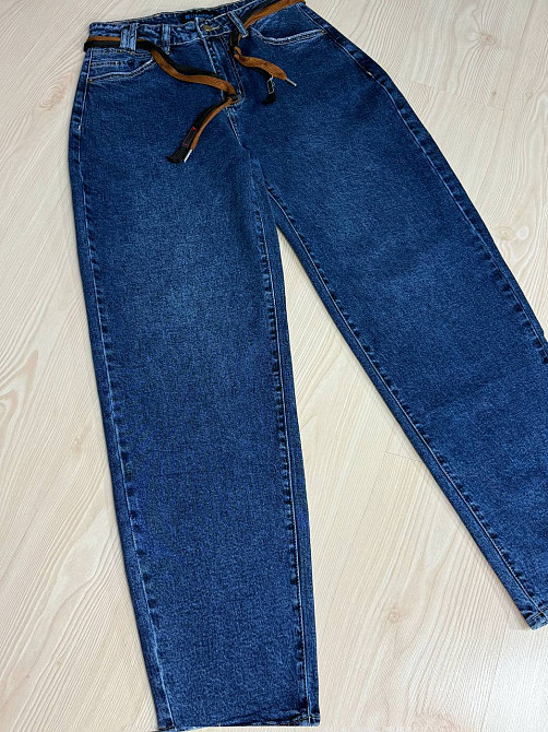 Джинсы женские Liana 478 skater jeans relax широкие с поясом синие, синий, 33, 33, 93 см, 118 см Киев - изображение 5