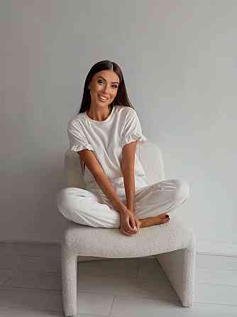 Женская стильная домашняя велюровая пижама Одесса