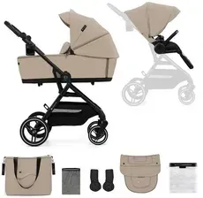 Детская коляска Kinderkraft Yoxi Beige Głęboko Spacerowy Киев
