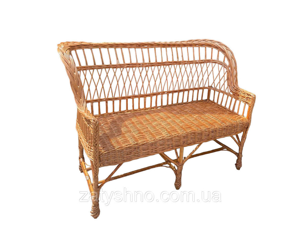 Диван плетений 3 місний кавовий Київ - фото 1