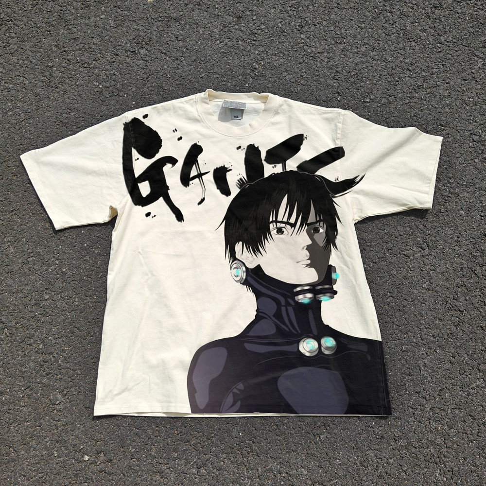 Футболка чоловіча з принтом аніме Аніме Гантз Суіт Кеі оверсайз (S/M/L) Черний Дніпро - фото 1