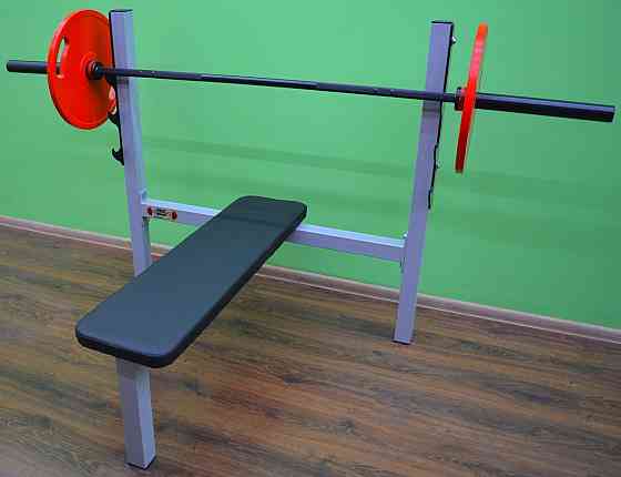 Скамья горизонтальная мини комплект Профсерий Стойки, скамьи для жима и приседаний проф Киев