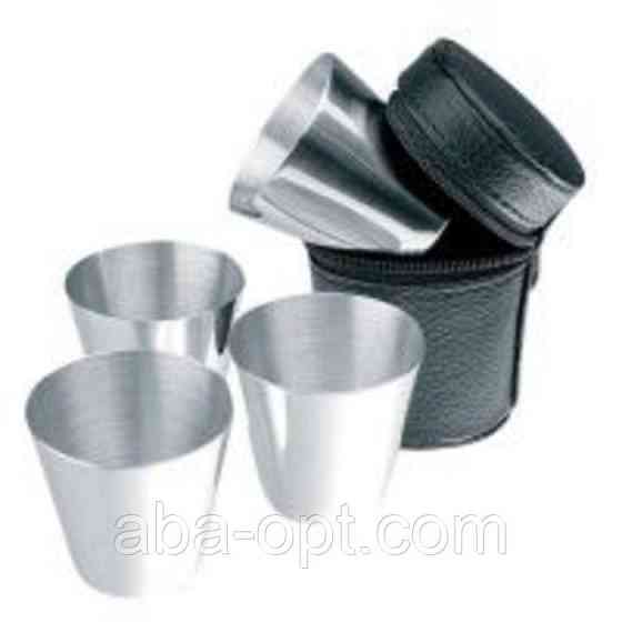 Чарки Стандарт нержавіючі в чохлі V 0,06 л ( 6 шт ) Одеса