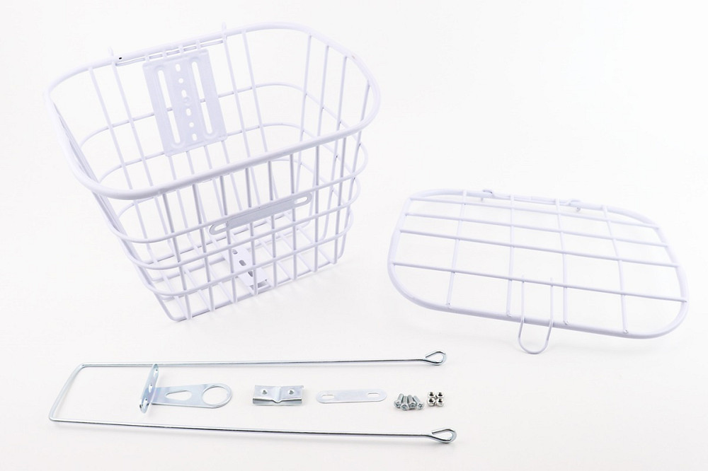 Кошик багажний передній 26" з кришкою, білий YZ-061 (можливі подряпини, сколи, дефекти фарбування) Київ - фото 1