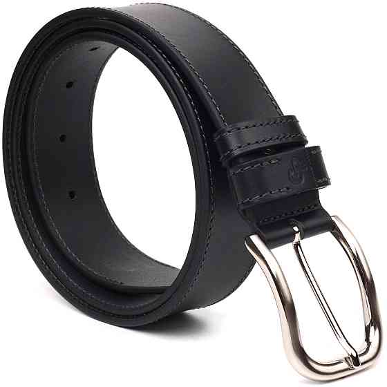 Качественный ремень для мужчин из натуральной кожи Grande Pelle 21463 Черный Киев