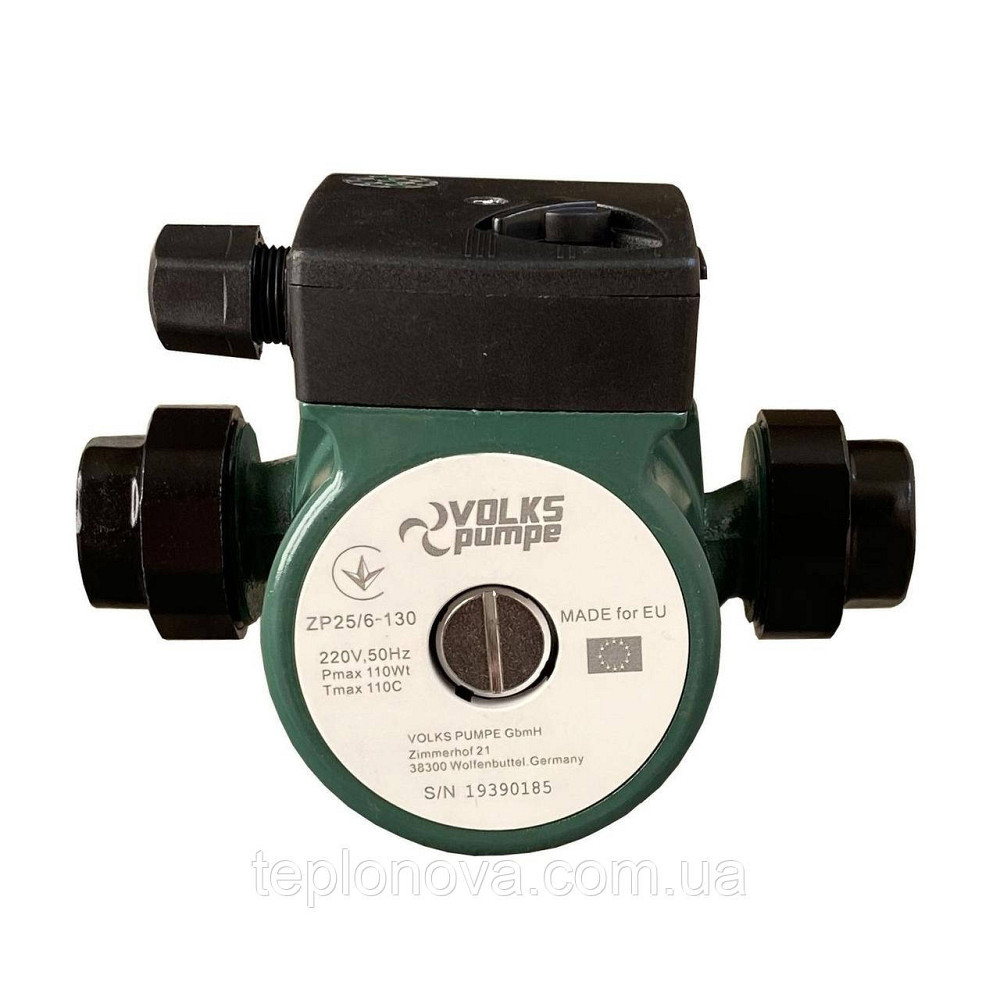 Насос циркуляційний VOLKS pumpe ZP25/6 130 мм + гайки Чернівці - фото 1