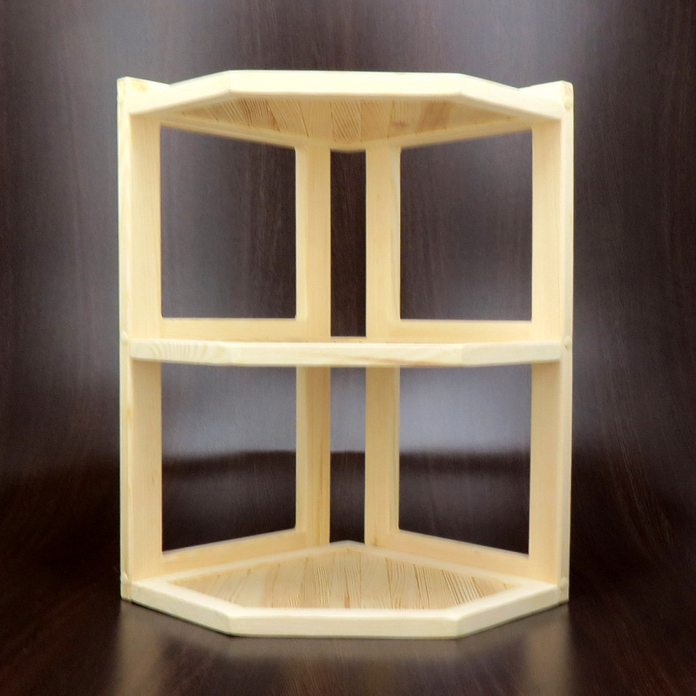 Угловая настенная полка 