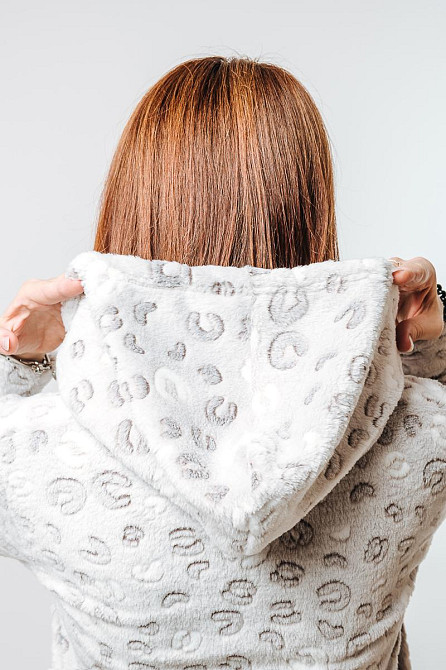 Домашній теплий костюм жіночий кавовий з капюшоном 44/46 Крохатушка одяг Київ - фото 2