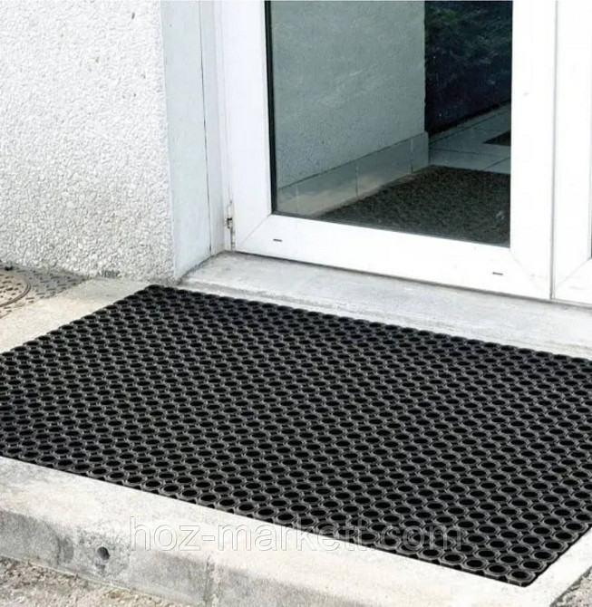 Килимок 100 см х 50 см х 1.5 см гумовий комірчастий сот Харків - фото 9