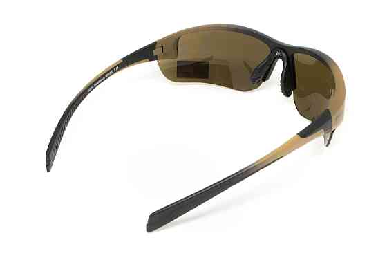 Окуляри захисні Global Vision Hercules-7 Black-Brown (drive mirror), дзеркальні коричневі в коричнево-чорній оправі Запоріжжя