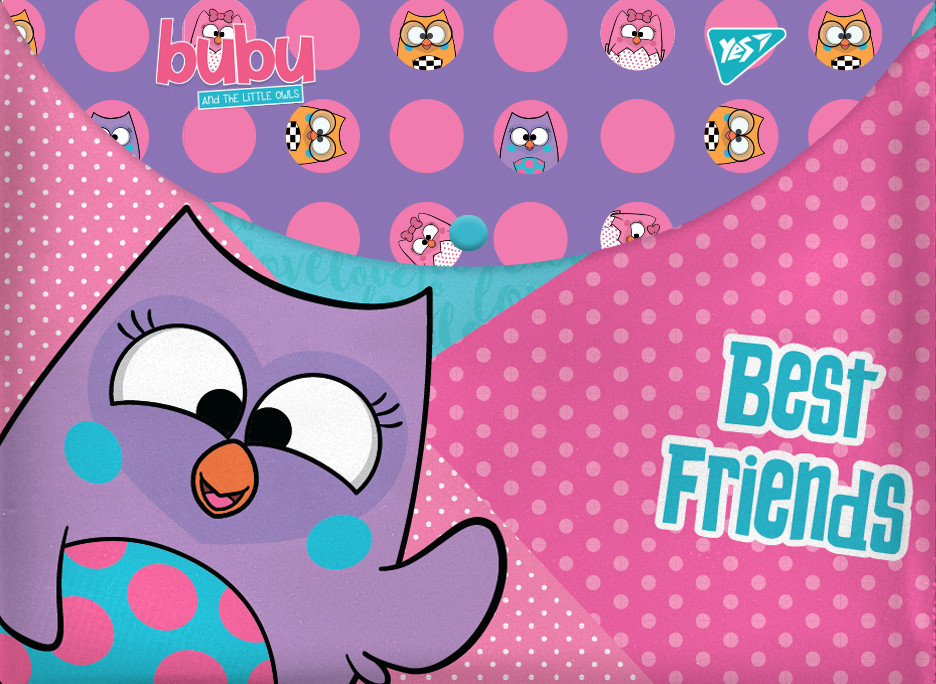 Папка-конверт на кнопці А4 