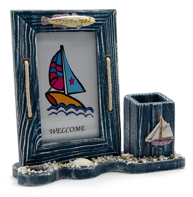 Фоторамка морська з підставкою для ручок Київ - фото 1
