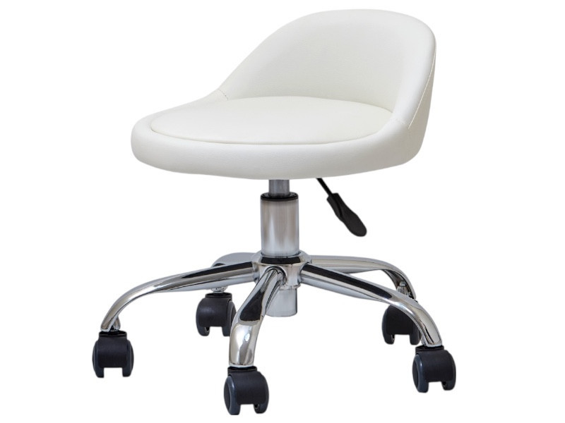 Стілець для майстра педикюру на колесах модель 348, регулювання висоти Київ - фото 1