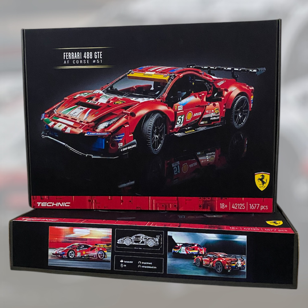 Конструктор Ferrari 488 GTE, 1677 деталей совместимый с Lego technic лего феррари (42125) Запорожье - изображение 1