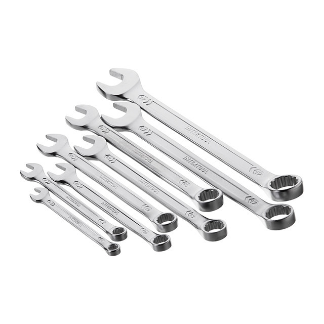Набір ключів комбінованих, 8 шт.,6-19 мм, Сr-V, DIN3113, STORM INTERTOOL XT-1002 Київ - фото 3