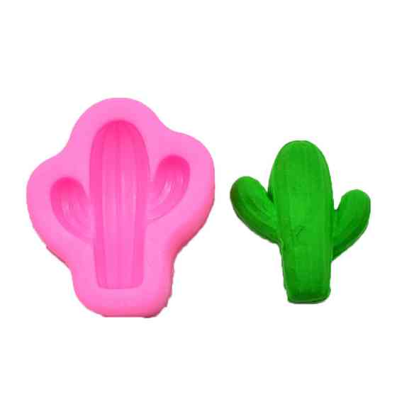 Молд силіконовий Кактус 42 на 35 мм рожевий Київ