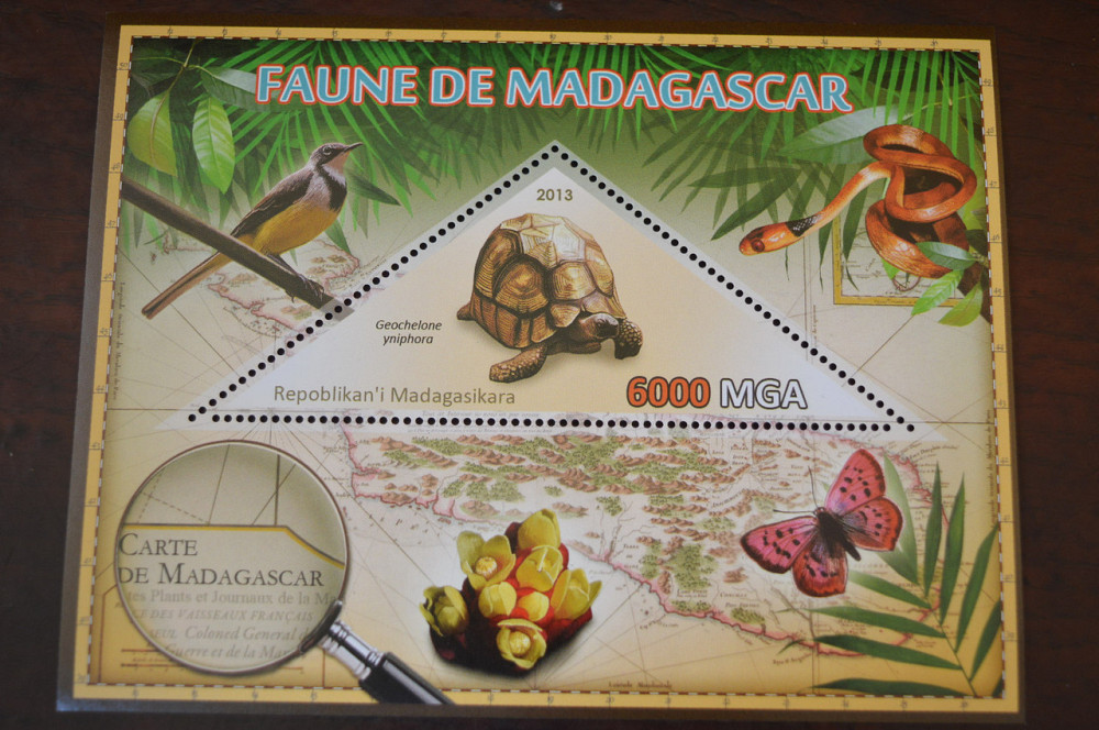 Мадагаскар. Фауна. Личности. Блок. 2014 р. (А-34) Полтава - фото 1