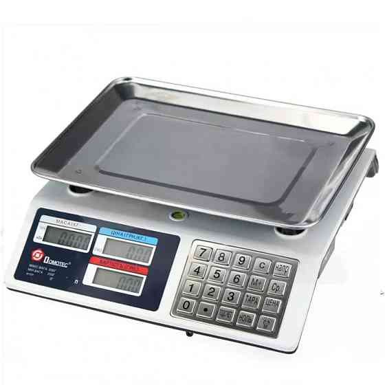 Торговые весы с металлическими кнопками до 50 кг MS-982S / Электронные настольные весы Киев