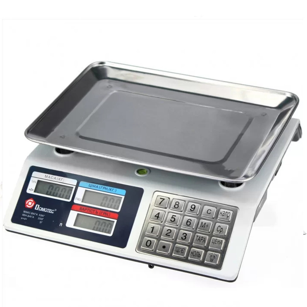 Торговые весы с металлическими кнопками до 50 кг MS-982S / Электронные настольные весы Киев - изображение 1