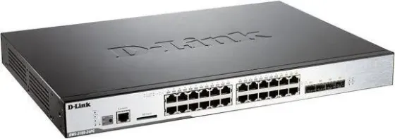 Маршрутизатор  D-Link 20 10/100/1000 Base-T port Unified Switch with 4 Combo 1000Base-T PoE/SFP ports (DWS-3160-24PC) Київ