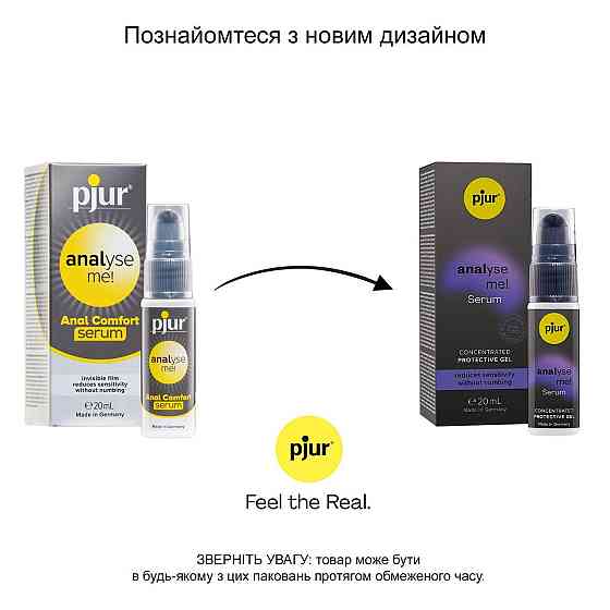 Расслабляющий анальный гель pjur analyse me! Serum 20 мл, создает пленку, концентрированный Sex Aura Киев