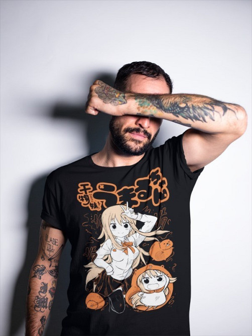 Футболка аниме Аниме Гирл Химоуто Умару оверсайз (S/M/L) Черний AnimeJ0381 Днепр - изображение 1