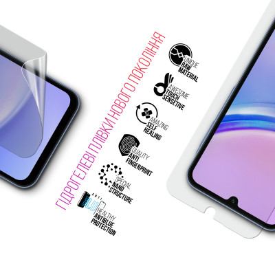 Плівка захисна Armorstandart Kit Clear + Anti-Blue Samsung A15 4G (A155) (ARM80685) Вінниця - фото 3
