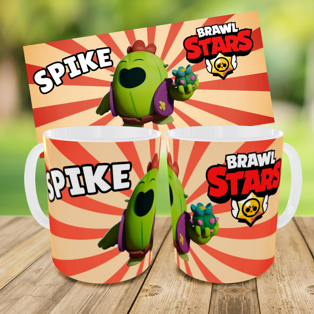 Дитячий набір Brawl Stars Spike сумка-бананка + керамічна кружка з принтом (5610) Київ - фото 4