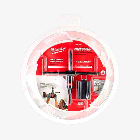 Коронка раздвижная (балеринка) по гипсокартону MILWAUKEE, Ø50-175мм Одесса