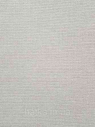 Шпалери метрові вінілові на флізелін AdaWall Beta метрові однотонні під тканину під льон білий з сірим Київ