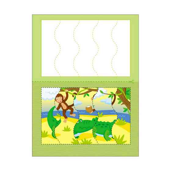 Розвиваючі зошити "Зоопарк" 20412 пазли-розрізалки Вінниця