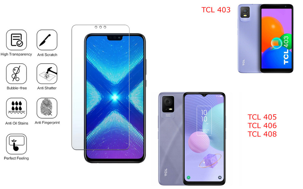 Защитное стекло NeoGlass для TCL 403, TCL 405, TCL 406, TCL 408 – ультрапрозрачное и устойчивое Киев - изображение 4