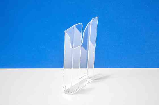 Кишеня буклетниця EKOSTAR 1/3А4 верт (акрил, на скотч) 30мм Київ