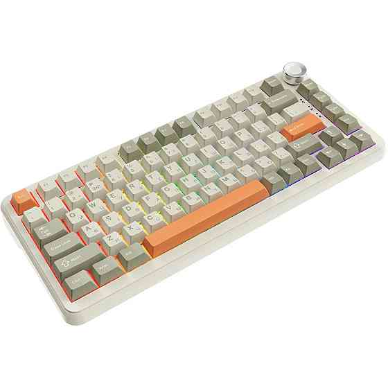 Клавіатура бездротова Ajazz AK820 Max Flying Fish Switch Retro Colour (AK820MAX-FF-R) ( 16758 ) Харьков