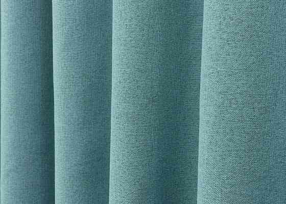 Премиум шторная ткань blackout 100%, двусторонняя, коллекция «ASHEN NIGHT» цвет лазурный 1846ш Киев