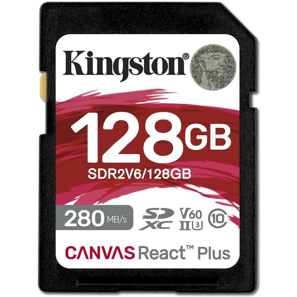 Картка пам'яті SDHC 128 GB UHS-II/U3 Class 10 Kingston Canvas React Plus V60 SD R280/W100MB/s (SDR2V6/128GB) Харків - фото 4