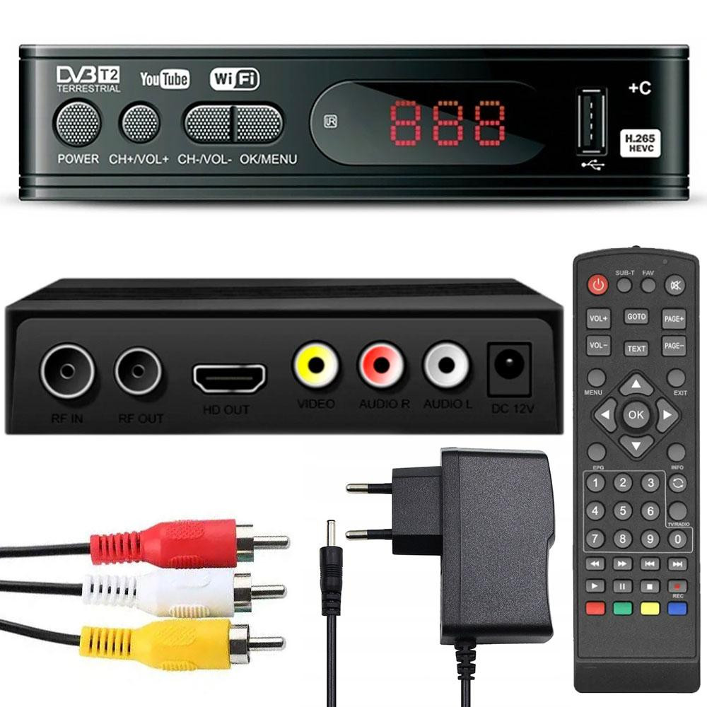 Цифровой тюнер с поддержкой wi-fi адаптера 5-12v + пульт, DVB T2 0967 / Приставка Т2 / Цифровой ресивер для тв Киев - изображение 1