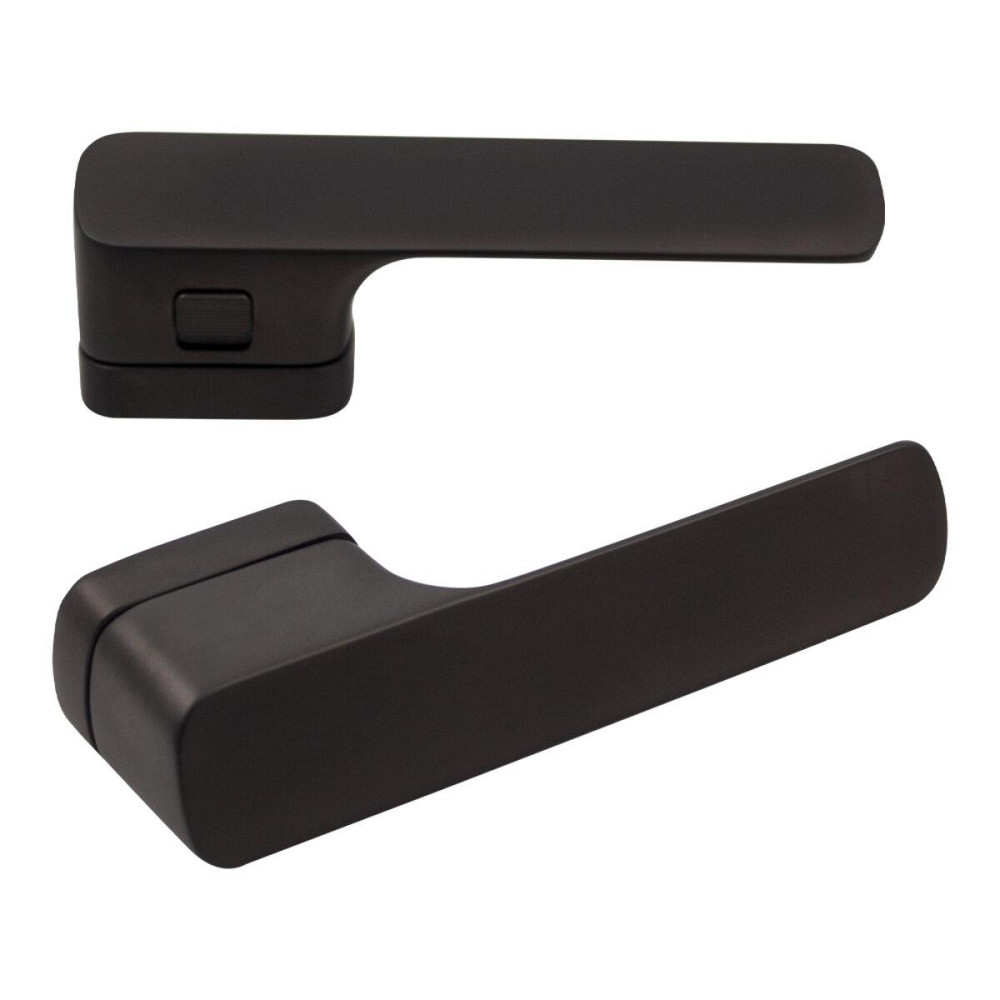 Дверная ручка на розетке M&T Minimal2.0 147803 Lef TIN-K титан/черный матовый, в комплекте с WC Киев - изображение 3