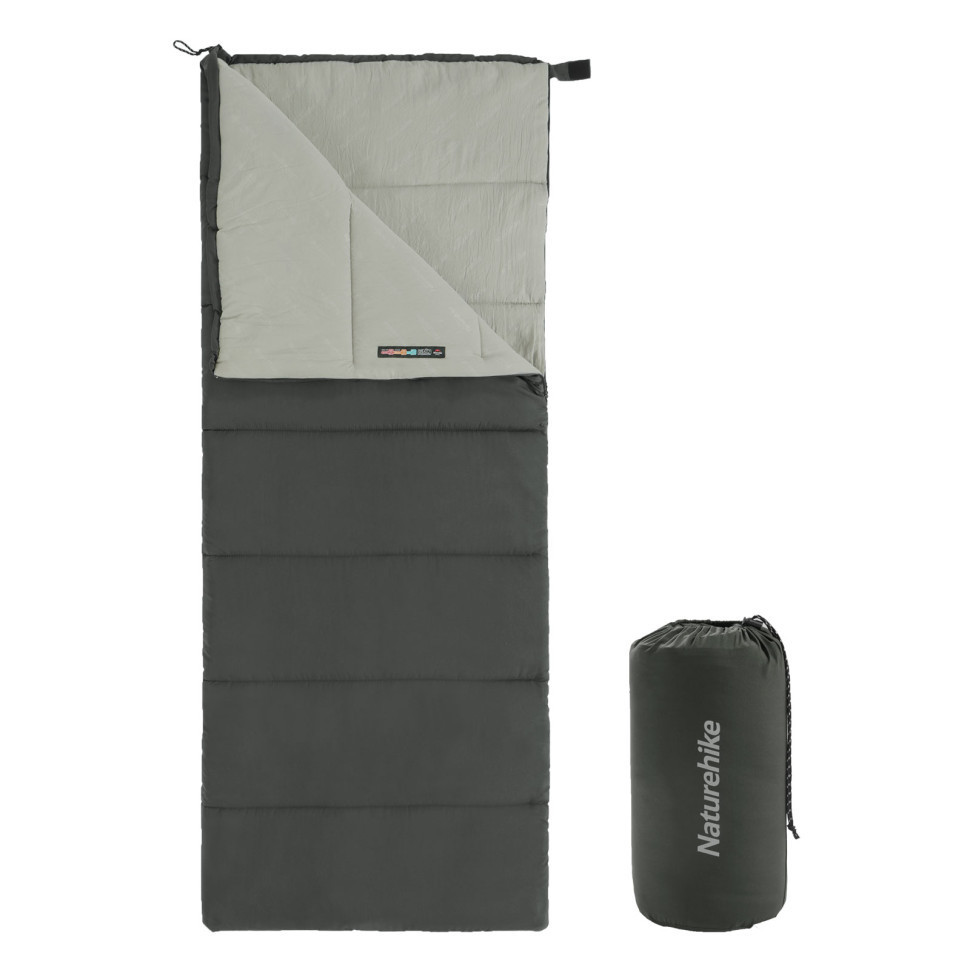 Спальный мешок Naturehike F150 NH22MSD05, правый, графит Киев - изображение 1