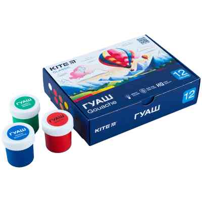 Гуашеві фарби Kite Classic 12 кольорів х 20 мл (K-063) Вінниця