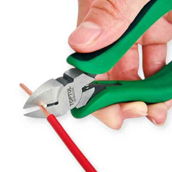 Бокорезы 115 мм точные с пружинкой зелено-черн ручки, CrMo Мукачево