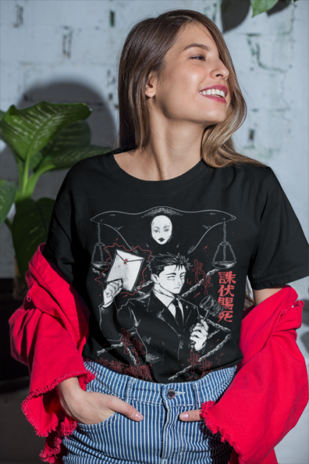 Футболка для хлопчика з аніме принтом Магічна битва оверсайз (зріст від 165 до 180) Чорний AnimeJ0189m Дніпро - фото 5