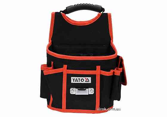 Сумка для інструментів і цвяхів YATO з 4 відкритими і 4 прошитими кишенями [24] Одесса